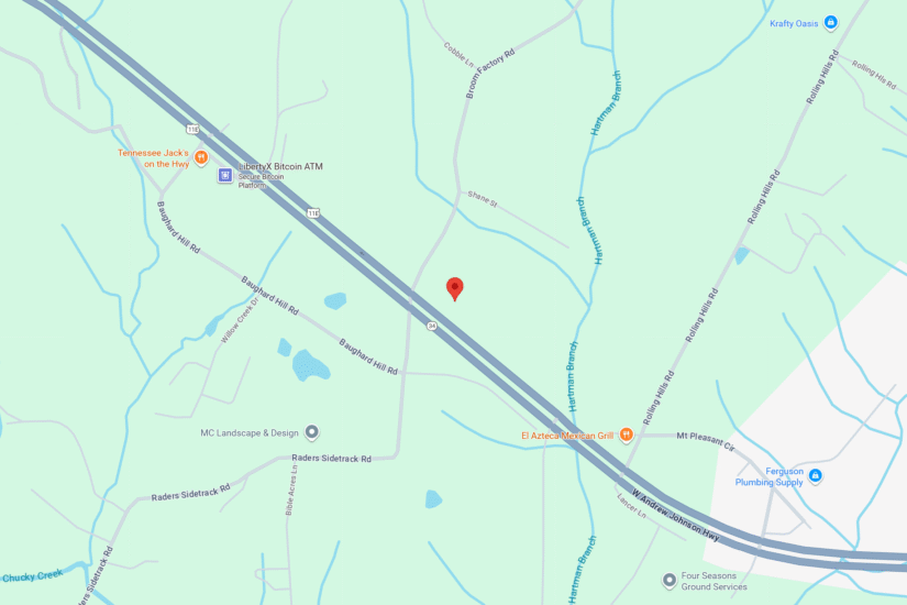Map for Greeneville location